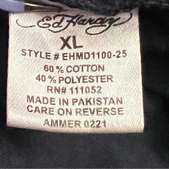 Ed Hardy Men's Navy Bulldog Graphic Crewneck Short-Sleeve T-Shirt size XL - Picture 5 of 6